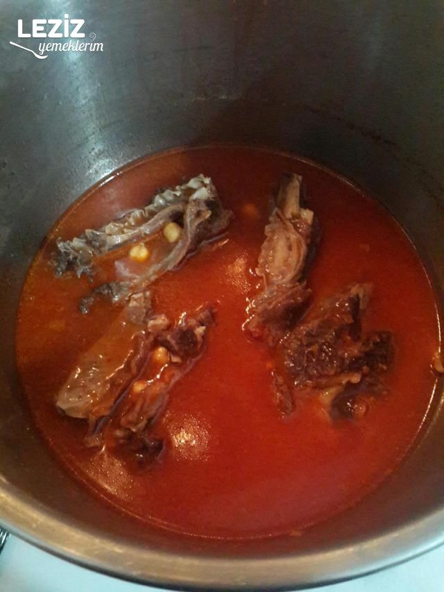 Kaburgalı Kuru Fasulye Yemeği