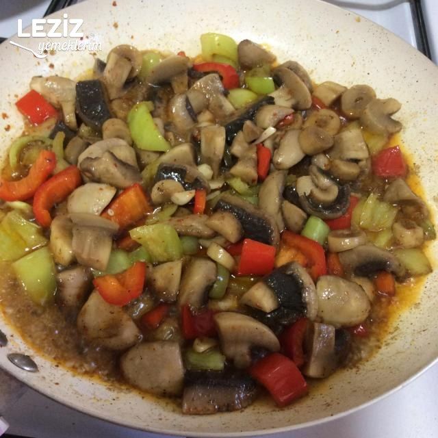 Mantarlı Patlıcan Kebabı