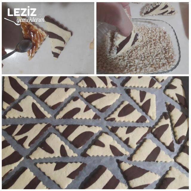 Üçgen Zebra Kurabiye