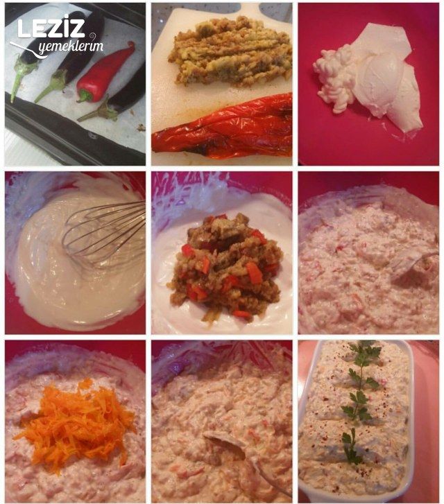 Patlıcan Kırmızı Biber Ve Havuç Salatası