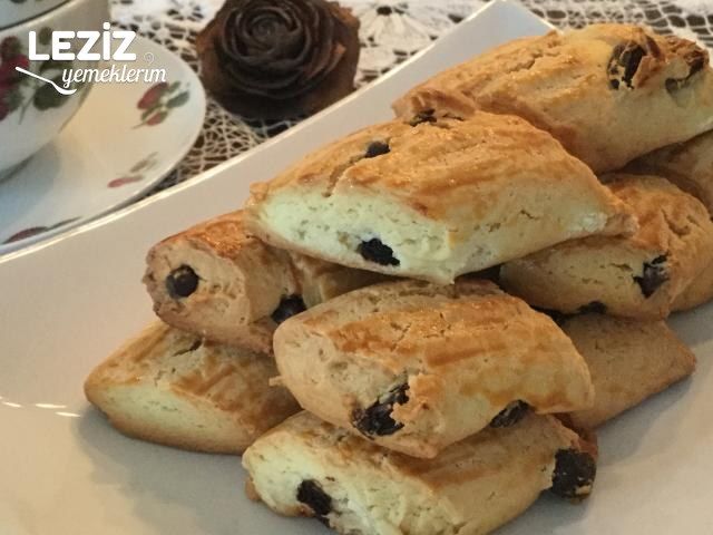 Üzümlü Damla Çikolatalı Kurabiye