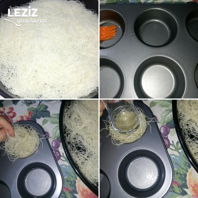 Muffin Kalıbında Kolay Porsiyon Kadayıf