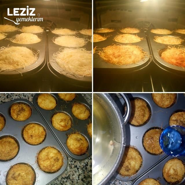 Muffin Kalıbında Kolay Porsiyon Kadayıf
