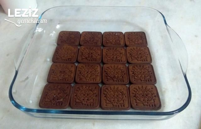 Borcamda Bisküvili Çikolatalı Pasta Leziz Yemeklerim