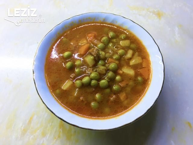 Düdüklüde Lezzetli Etli Bezelye Tarifi