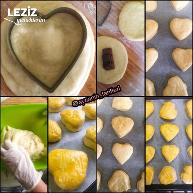 Çikolatalı Kalpli Poğaça