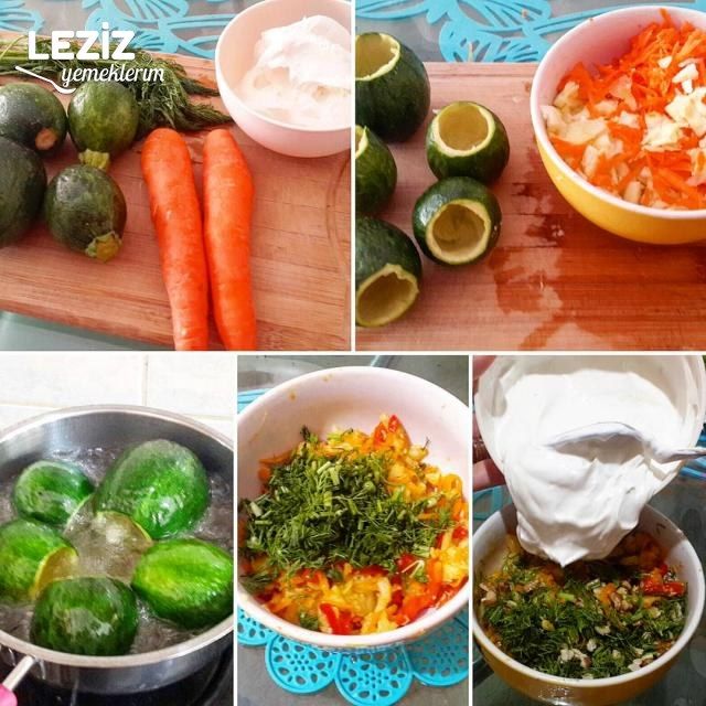 Yoğurtlu Girit Kabağı Dolması