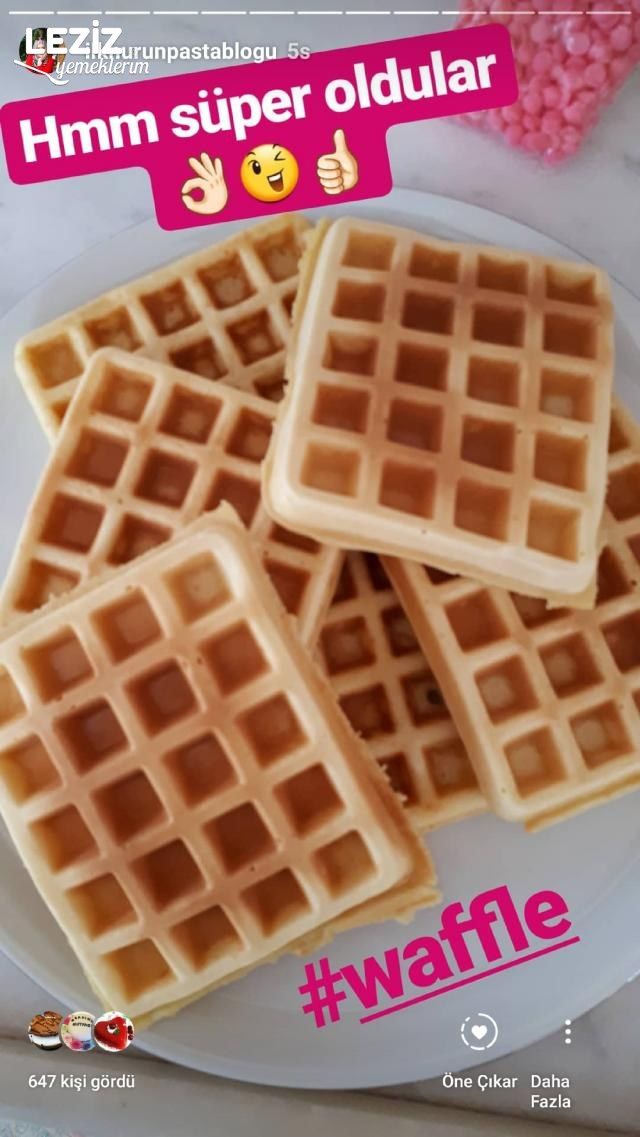 Waffle Tarifi (Ev Yapımı - Harika Lezzet)