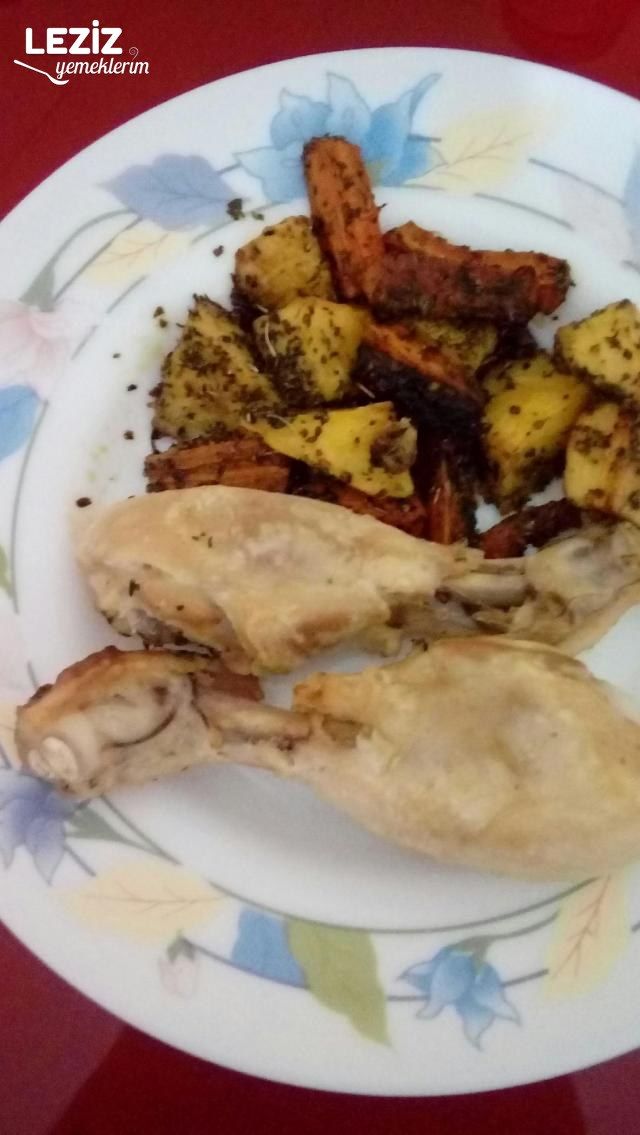 Fırında Soslu Patates Havuç Ve Baget