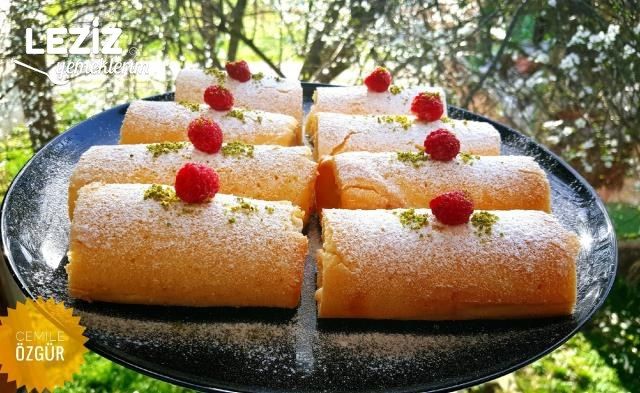Evde Muzlu Rulo Pasta Yapımı Leziz Yemeklerim