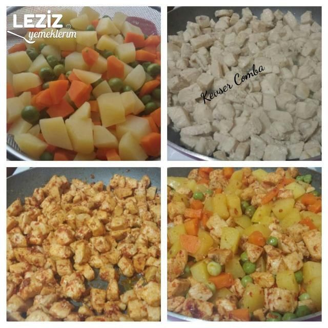 Beşamel Soslu Tavuklu Bezelye