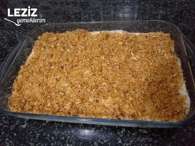 Muhallebili Kadayıf Tarifi (Aşama Fotoğraflarıyla)