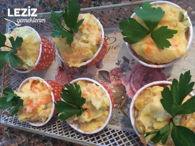 Muffin Kabında Patates Salatası