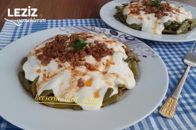 Enfes Kıymalı Taze Fasulye Boranisi