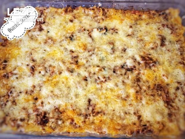 Fırında Beşamel Soslu Kıymalı Makarna