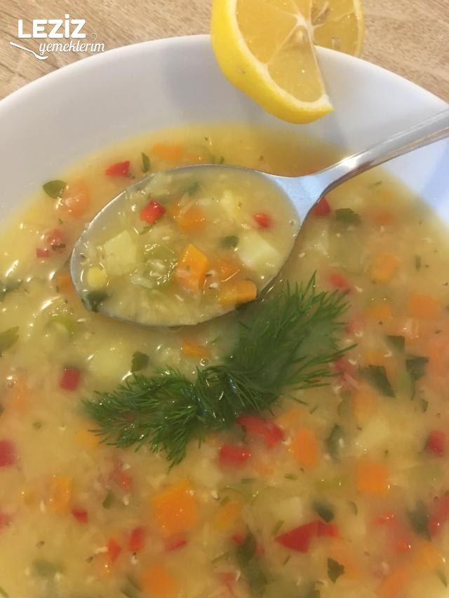 Taneli Sebzeli Mercimek Çorbası