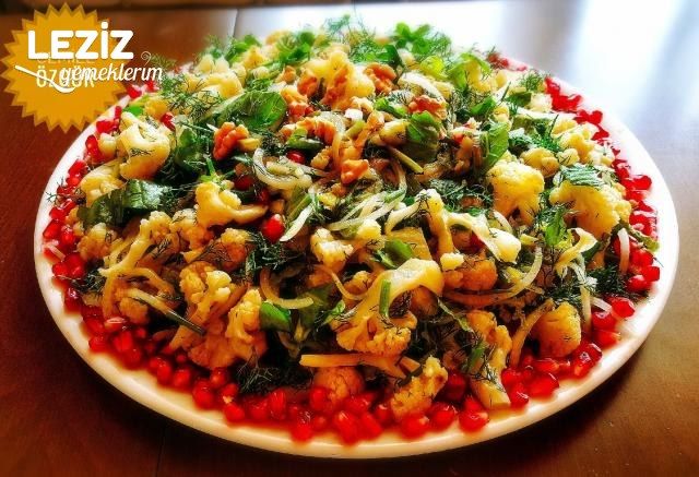 Fırınlanmış Karnıbahar Ve Roka Salatası