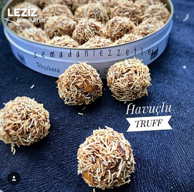 Havuçlu Kadayıflı Truff