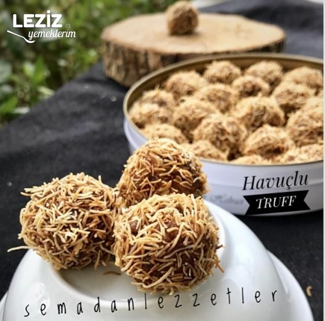 Havuçlu Kadayıflı Truff