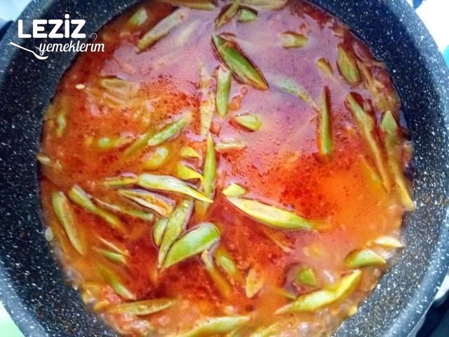 Patatesli Taze Yeşil Fasulye Yemeği