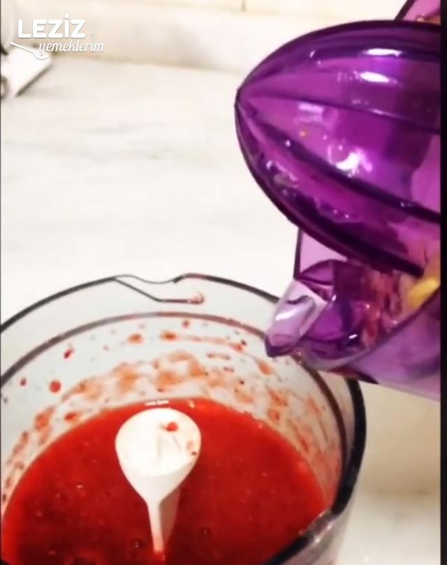 Çilek Sorbe Tarifi