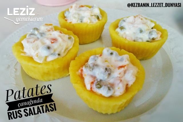 Patates Çanağında Rus Salatası