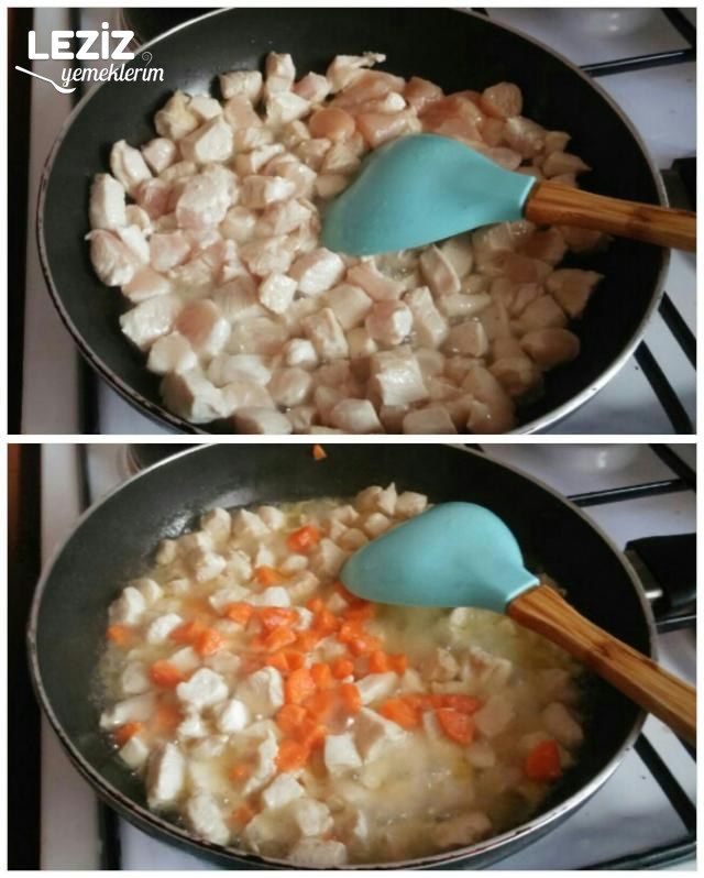 Kırmızı Biber Çanağında Kremalı Tavuk Tarifi