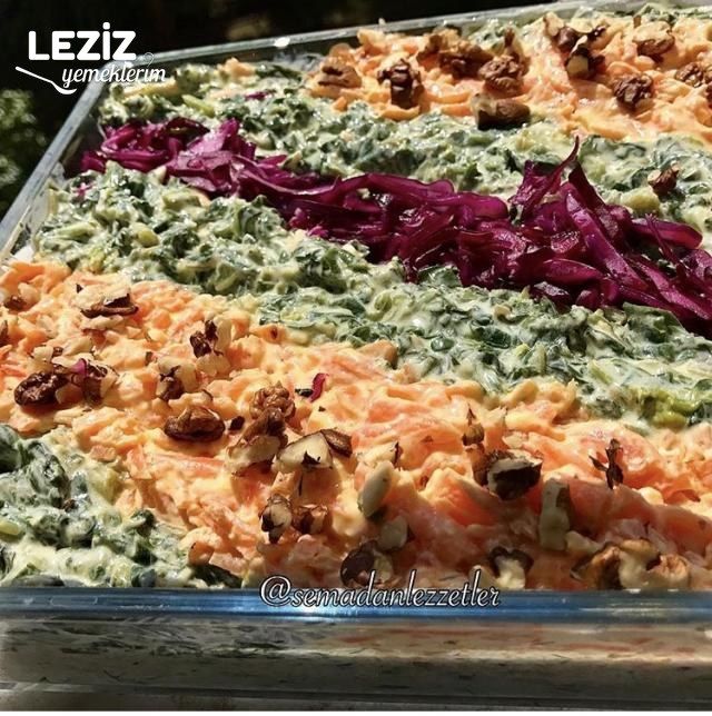 Ispanaklı Havuçlu Bulgur Salatası