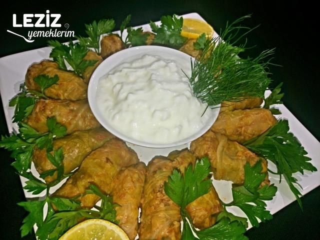 Kıymalı Lahana Sarması ( Lokum Gibi) Aşama Aşama