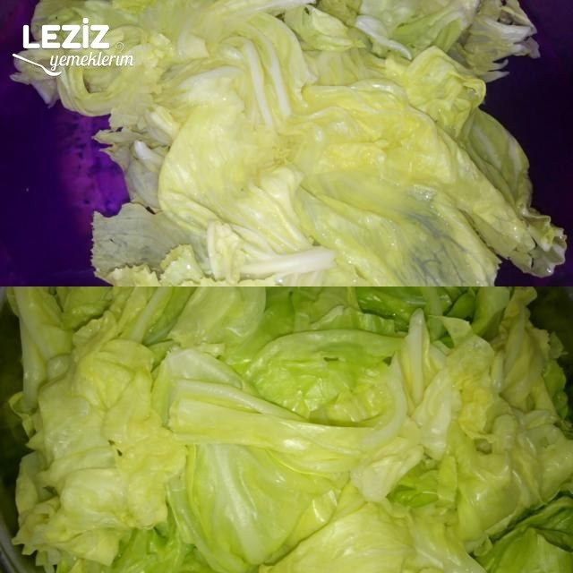 Kıymalı Lahana Sarması ( Lokum Gibi) Aşama Aşama