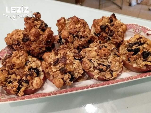 Elma Dilimli Yulaflı Kurabiye