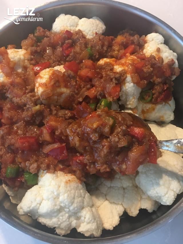 Kıymalı Karnabahar Yemeği Tarifi