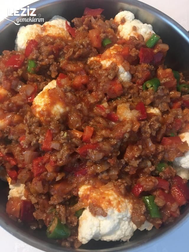 Kıymalı Karnabahar Yemeği Tarifi