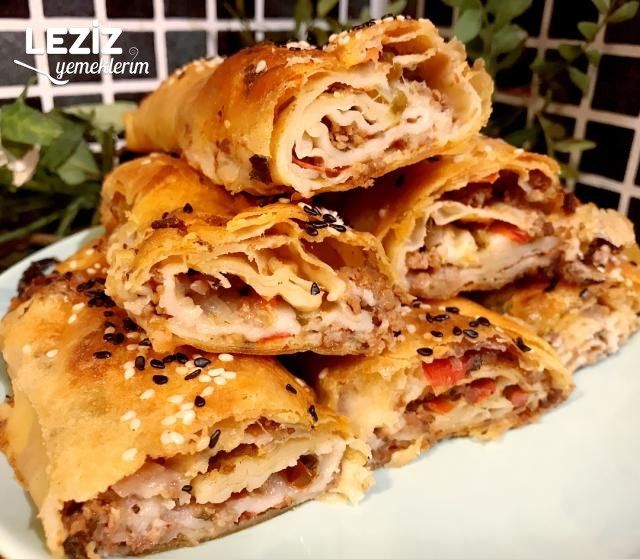 Kıymalı Çıtır Rulo Börek