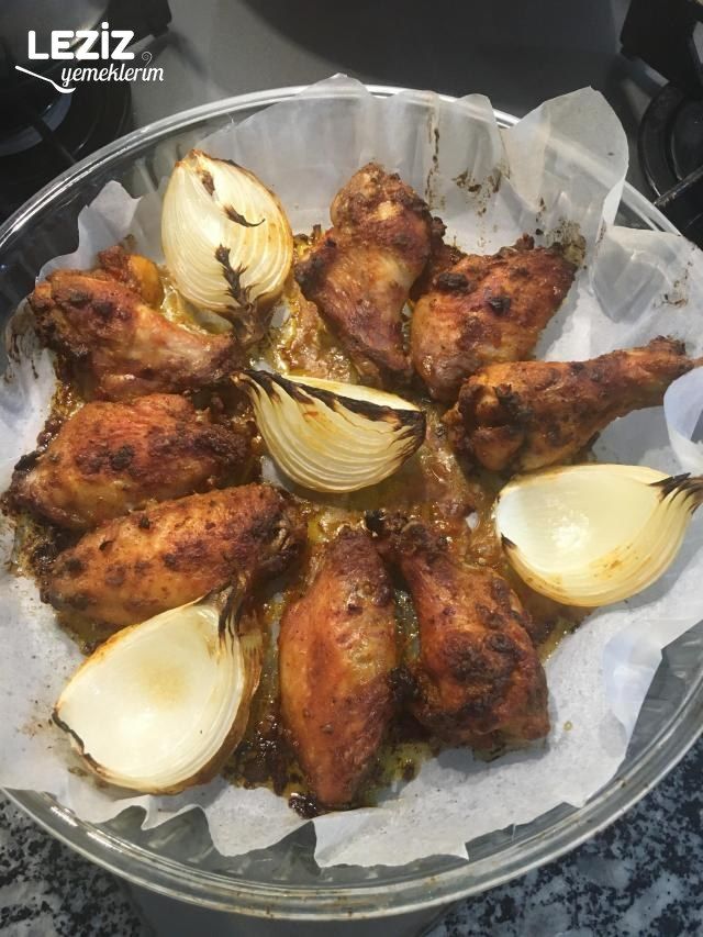 Fırında Nar Gibi Kızarmış Tavuk Kanat