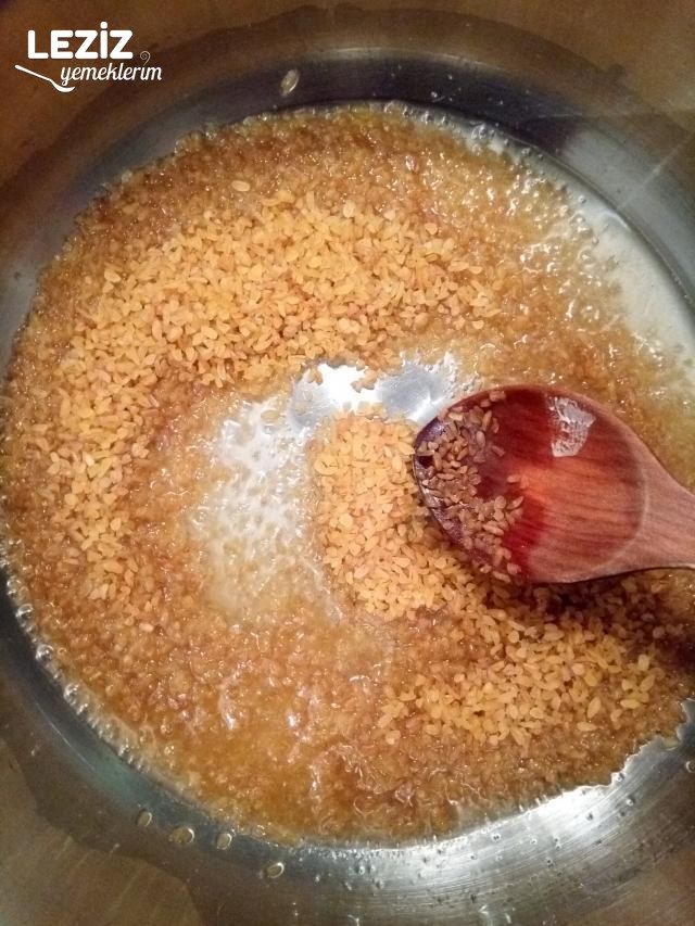 Yeşil Mercimekli Bulgur Pilavı