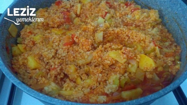 Kolay Sebzeli Bulgur Pilavı