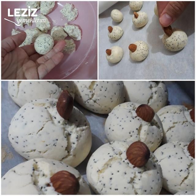 Haşhaşlı Bademli Enfes Kurabiye