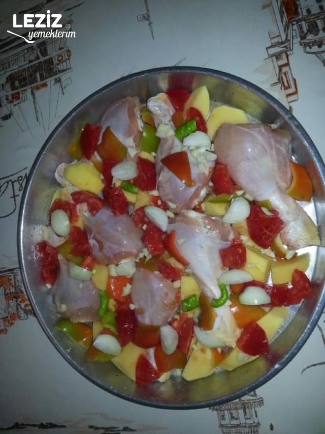 Fırında Sebzeli Baget