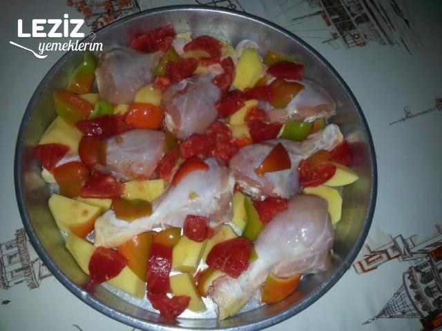 Fırında Sebzeli Baget