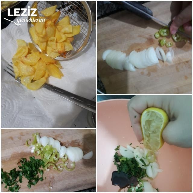 Kızarmış Patates Salatası Nasıl Yapılır?