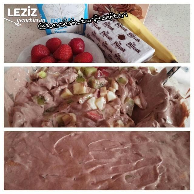 Çikolatalı Meyveli Parfe (14 Gün Dondurucuda Kalan)