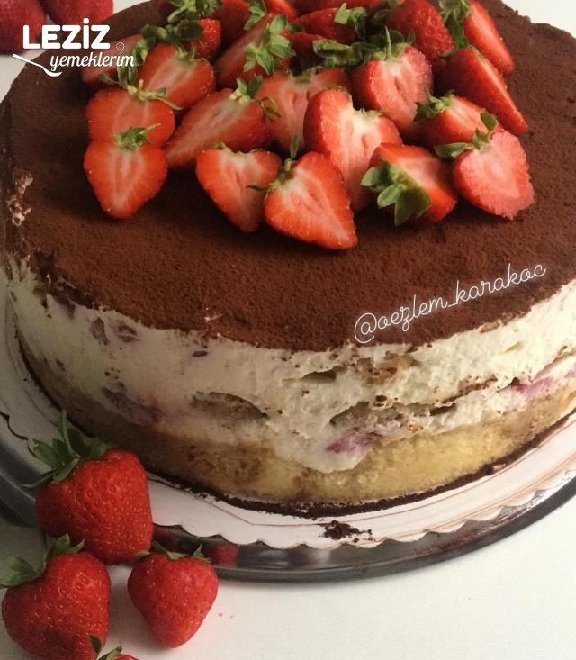 Çilekli Tiramisu Pastası ( Bayılacaksınız)