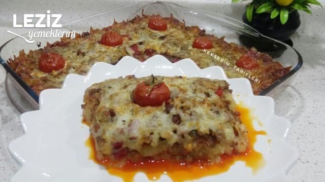 Kıymalı Kaşarlı Şahane Patates Püresi