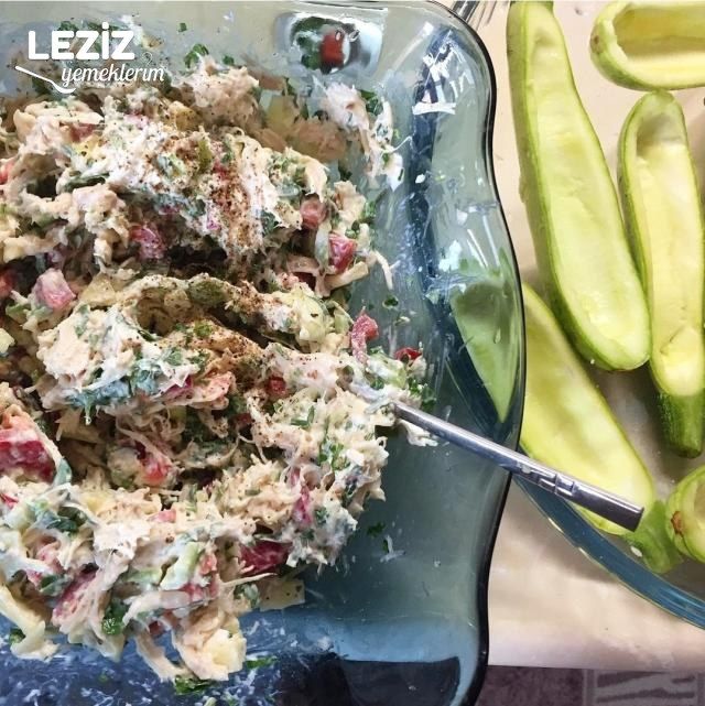 Tavuklu Kremalı Kabak Sandal