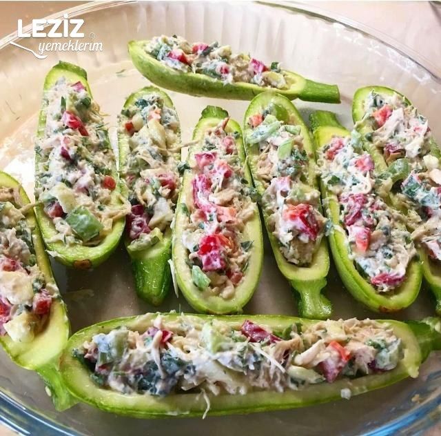 Tavuklu Kremalı Kabak Sandal