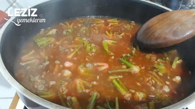 Ispanaklı Yeşil Mercimek Yemeği