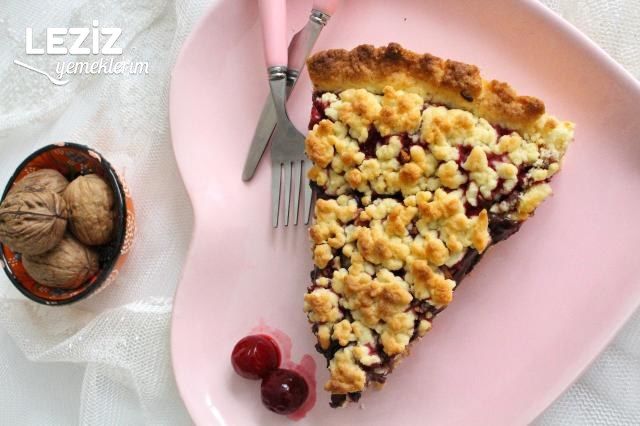 Pudingli Vişne Parçalı Turta
