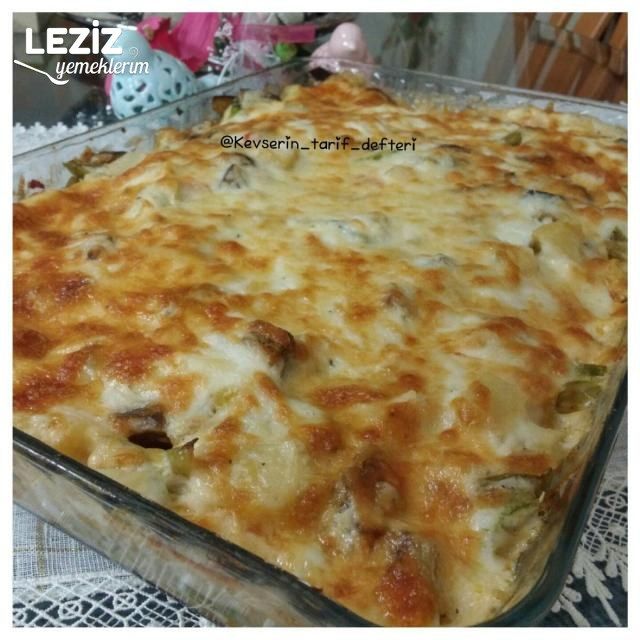 Fırında Bol Sebzeli Graten (Hiç Kızartmadan)