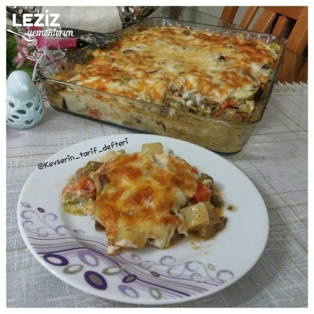 Fırında Bol Sebzeli Graten (Hiç Kızartmadan)